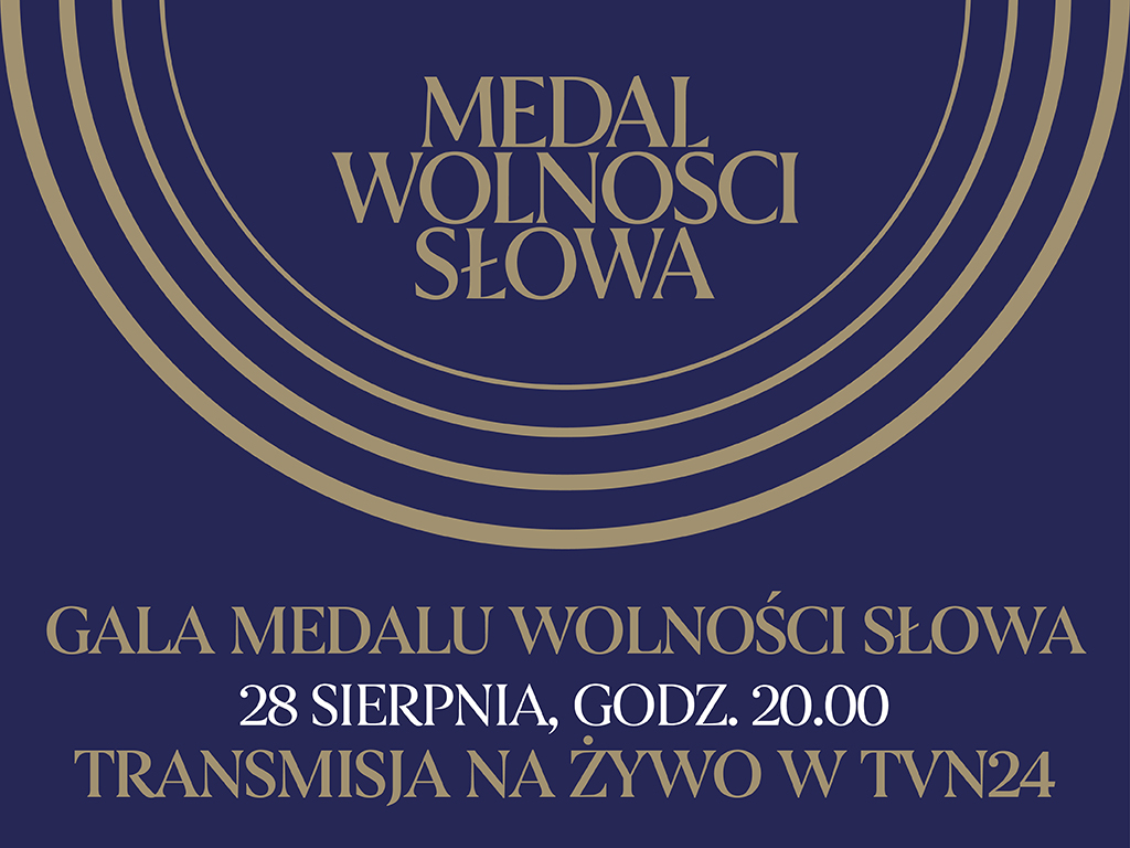 Wieczorem gala Medalu Wolności Słowa w Gdańsku. Transmisja w TVN 24 i w social mediach